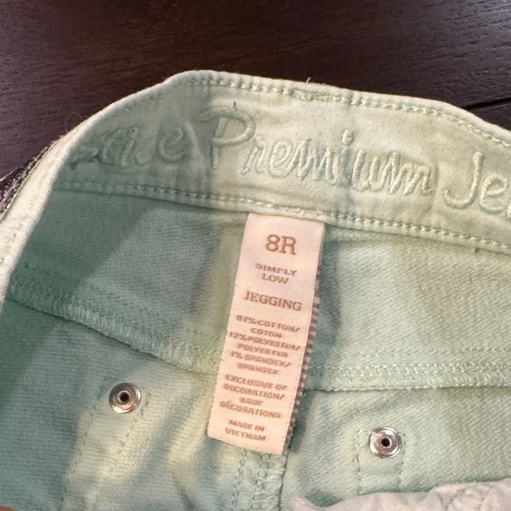 Justice Kids Mint Green Jeggings